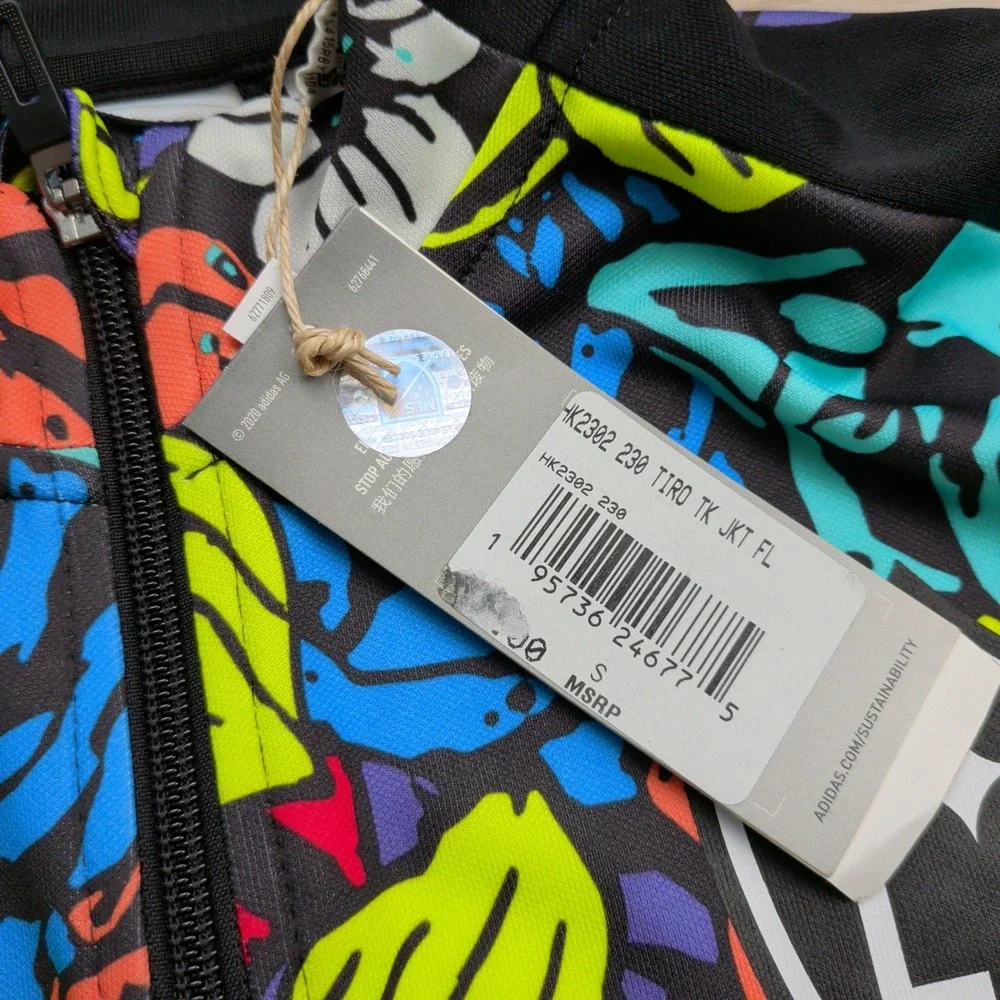 NEW Adidas LA Galaxy Unity Tiro Track Jacket Mens S Floral Multicolor MLS Soccer